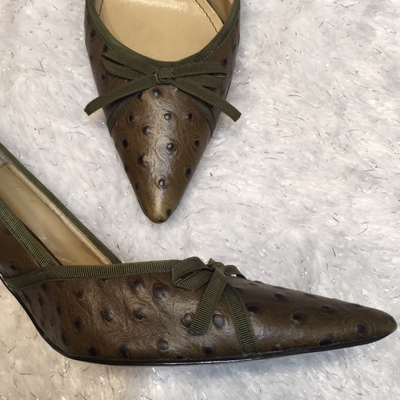 Anne Klein green shoe pointed toe  sz 8 - Picture 2 of 8